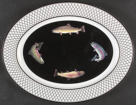 American Waters 16" Oval Serving Platter
