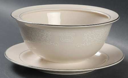 Lyric Gravy Boat w/Attached Underplate No Lid by Carillon