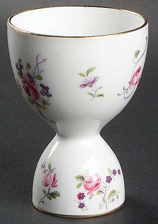 English Rosebud (Smooth Edge) Double Egg Cup