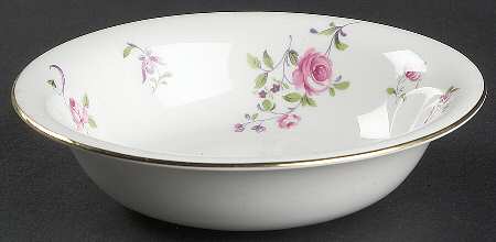 English Rosebud (Smooth Edge) Coupe Cereal Bowl