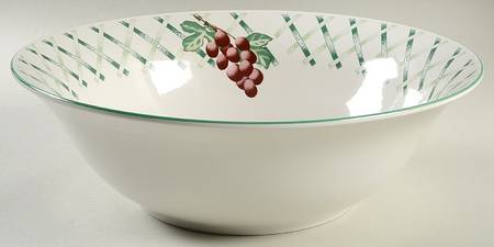 Garden Trellis 11" Large Salad Serving Bowl