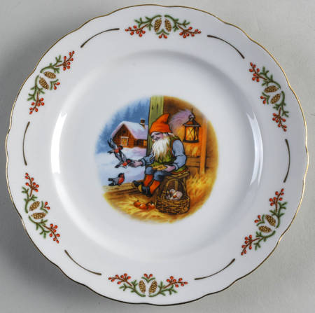 Old Fashioned Christmas Salad Plate