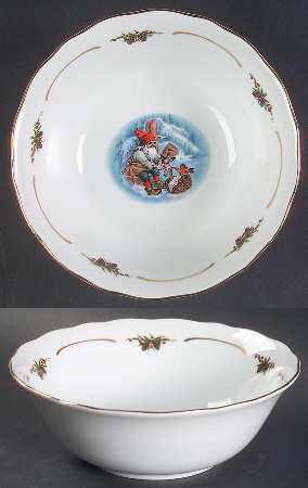 Old Fashioned Christmas Coupe Cereal Bowl