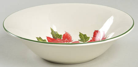 Poinsettia Coupe Cereal Bowl