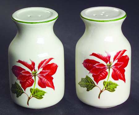 Poinsettia Salt & Pepper Set