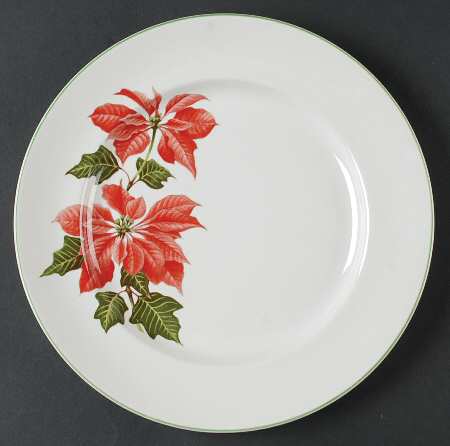 Poinsettia Dinner Plate by Cuthbertson
