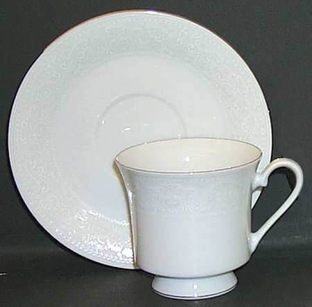 Crochet Footed Cup & Saucer Set