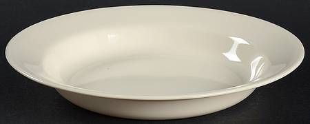 Beige (Rim) Large Rim Soup Bowl