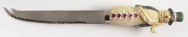 Midnight Snowman Cheese Knife with Stainless Blade
