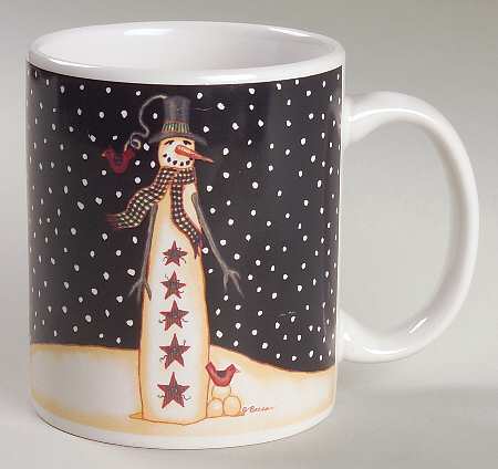 Midnight Snowman Mug