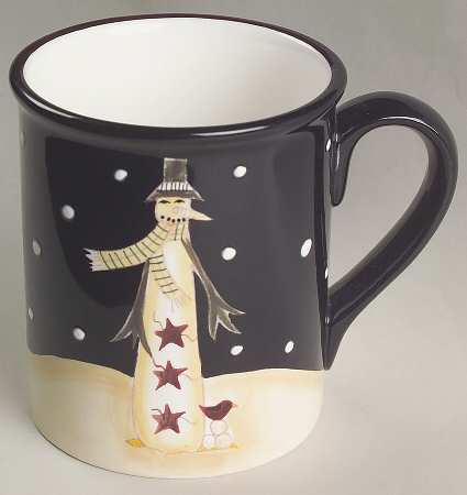 Midnight Snowman Mug