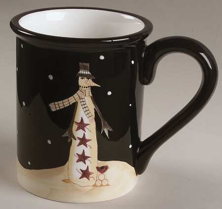 Midnight Snowman Jumbo Mug