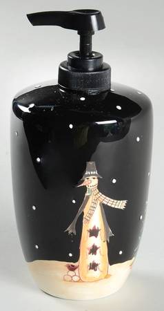 Midnight Snowman Lotion Dispenser
