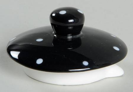 Midnight Snowman Teapot Lid for Individual Teapot with Cup