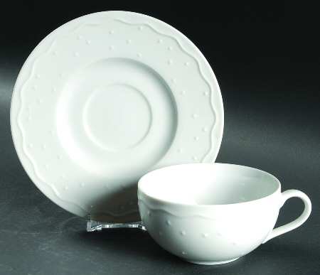 Water Music Flat Cup & Saucer Set