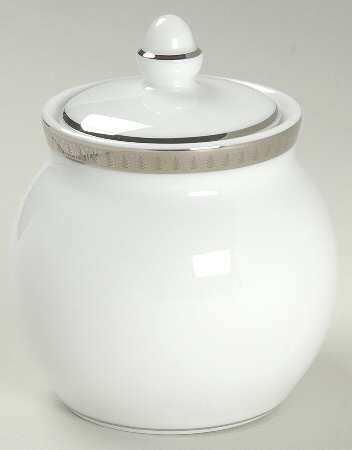Malmaison (Platinum) Sugar Bowl & Lid