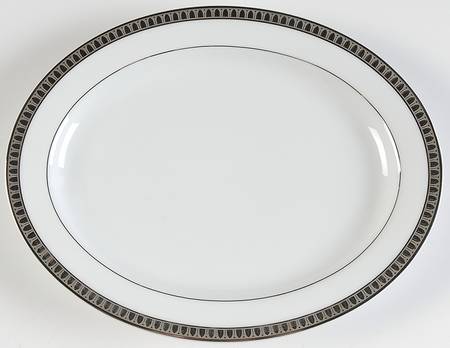 Malmaison (Platinum) 9" Oval Serving Platter
