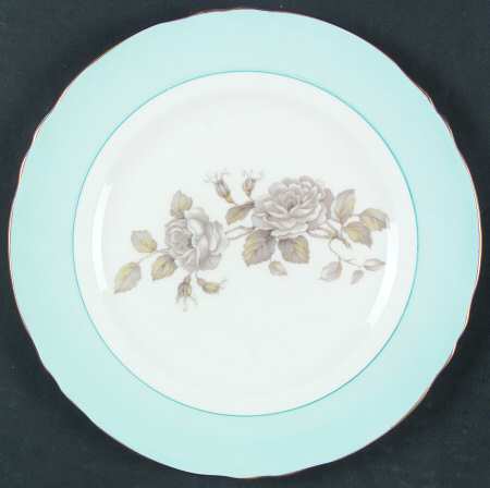 Gray Blossoms Salad Plate