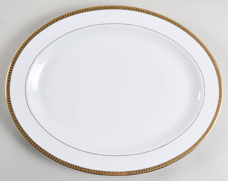 Malmaison (Gold) 15" Oval Serving Platter by Christofle