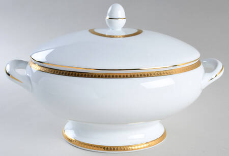 Malmaison (Gold) Oval Covered Vegetable by Christofle
