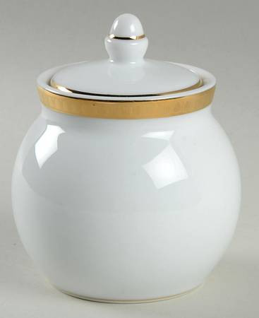 Malmaison (Gold) Sugar Bowl & Lid