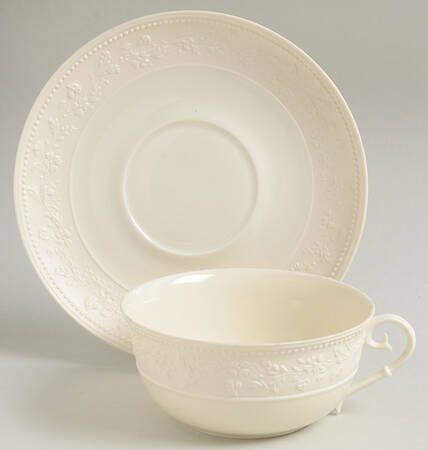 Georgia Ivory Breakfast Cup & Saucer Set