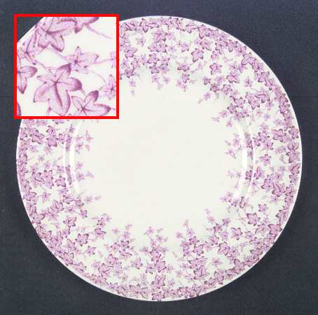 Early English Ivy Pink (No Ribs, Smooth) by Crown Ducal