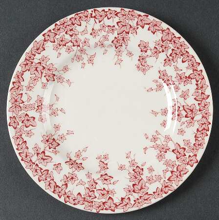 Early English Ivy Pink (No Ribs, Smooth) Bread & Butter Plate
