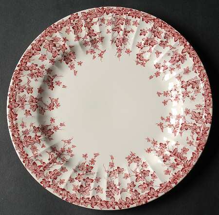 Early English Ivy Pink (Ribbed, Smooth) Salad Plate