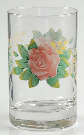 Elegant Rose (Corelle) Glassware Juice