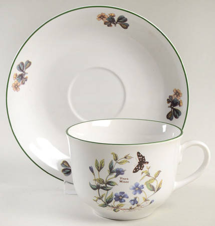 Flora Flat Cup & Saucer Set