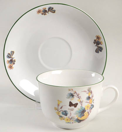 Flora Flat Cup & Saucer Set