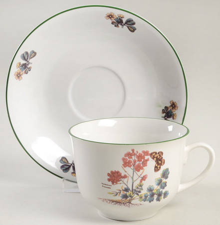 Flora Flat Cup & Saucer Set