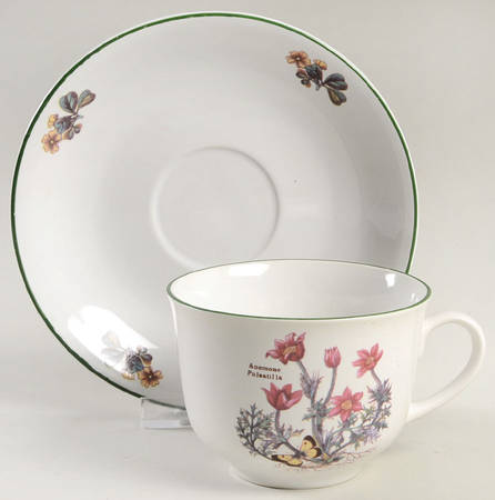 Flora Flat Cup & Saucer Set