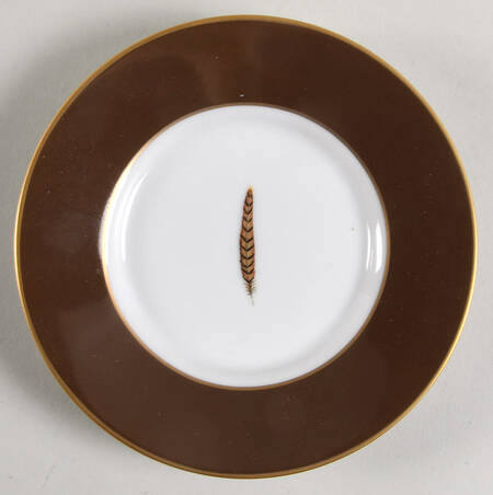 Winter Game Birds Chestnut Brown Saucer