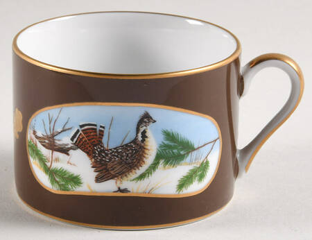 Winter Game Birds Chestnut Brown Flat Cup