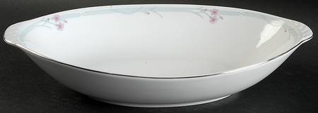 Aquamarine 12" Oval Vegetable Bowl