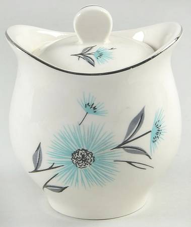 Blue Tempo Sugar Bowl & Lid