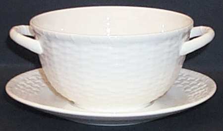 Nantucket Flat Cream Soup Bowl & Saucer Set by Coalport