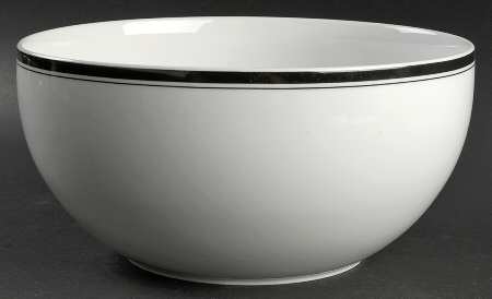 Novi Black 9" Salad Serving Bowl