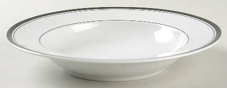 Novi Black Large Rim Soup Bowl