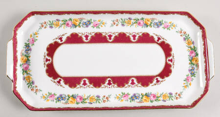 Lyric Tunis Maroon by Crown Staffordshire