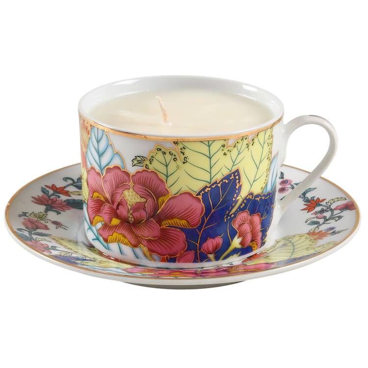 Imperial Leaf Scented Cup & Saucer Candle-Vanilla  HC