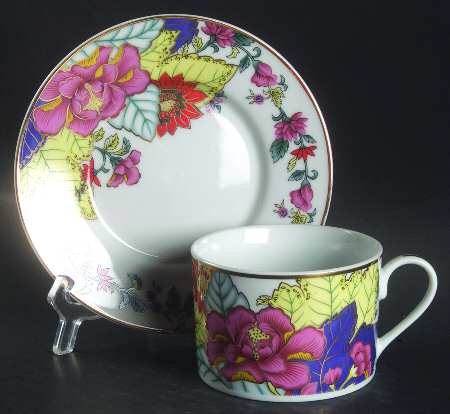 Imperial Leaf Flat Cup & Saucer Set