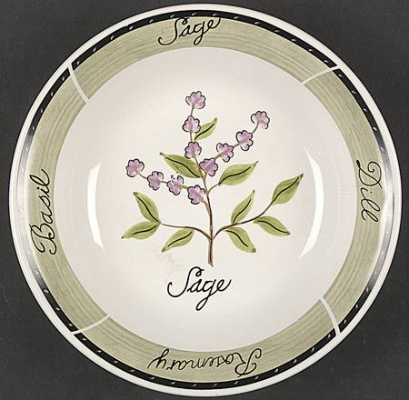 Culinary Herbs 8" Individual Pasta Bowl