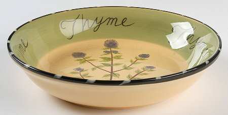 Culinary Herbs 9" Soup/Pasta Bowl