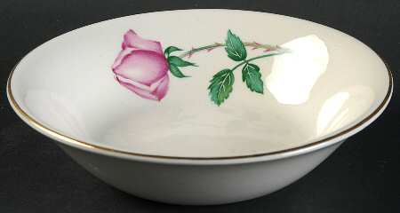Bermuda Rose (Gold Trim) Fruit/Dessert (Sauce) Bowl