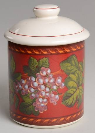 Fruit Garland Small Canister & Lid