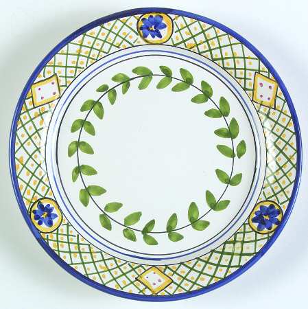 Blue Lattice Salad Plate