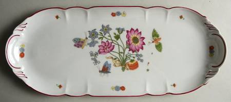 Meissen (Inner Red Line) 16" Sandwich Tray